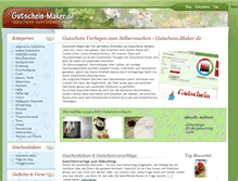 Tablet Screenshot of gutschein-maker.de